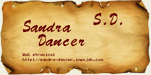 Sandra Dancer vizit kartica